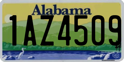 AL license plate 1AZ4509