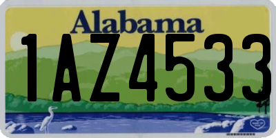 AL license plate 1AZ4533