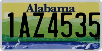 AL license plate 1AZ4535