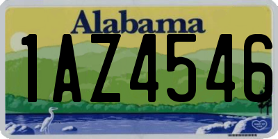 AL license plate 1AZ4546