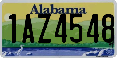 AL license plate 1AZ4548