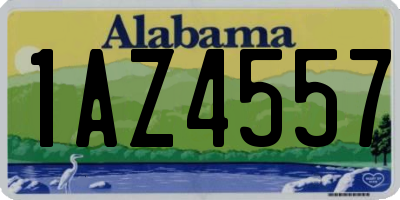 AL license plate 1AZ4557