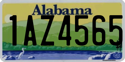 AL license plate 1AZ4565