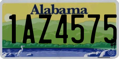 AL license plate 1AZ4575