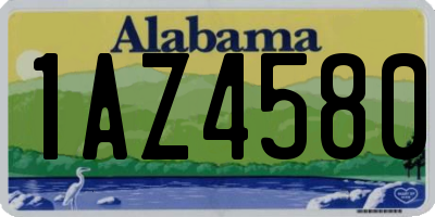 AL license plate 1AZ4580