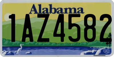 AL license plate 1AZ4582