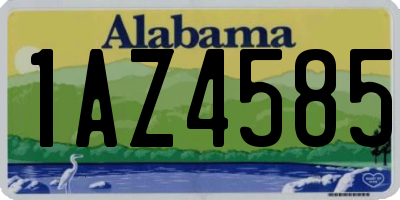 AL license plate 1AZ4585