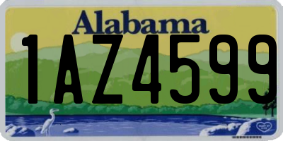 AL license plate 1AZ4599