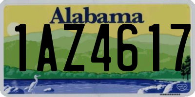 AL license plate 1AZ4617