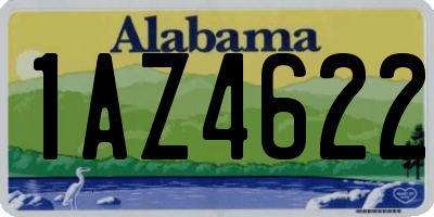 AL license plate 1AZ4622