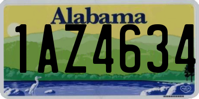 AL license plate 1AZ4634