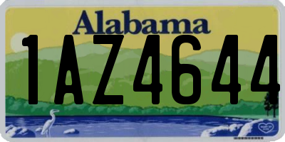 AL license plate 1AZ4644