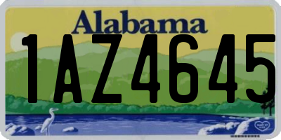 AL license plate 1AZ4645