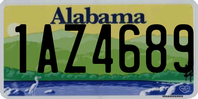 AL license plate 1AZ4689