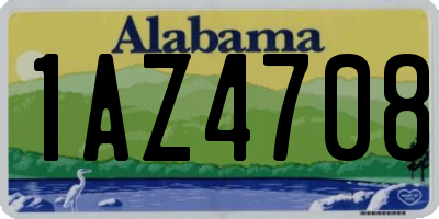 AL license plate 1AZ4708