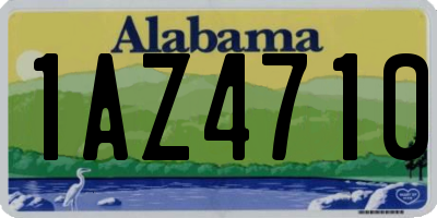 AL license plate 1AZ4710