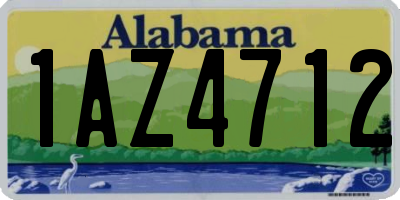 AL license plate 1AZ4712