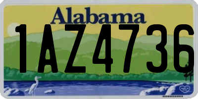 AL license plate 1AZ4736