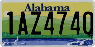 AL license plate 1AZ4740