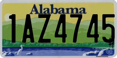 AL license plate 1AZ4745