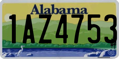 AL license plate 1AZ4753