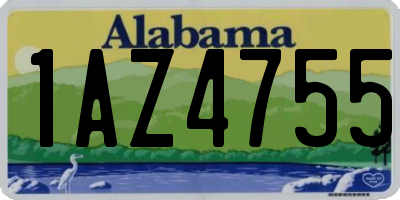 AL license plate 1AZ4755