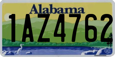 AL license plate 1AZ4762