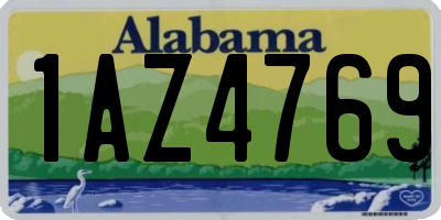AL license plate 1AZ4769