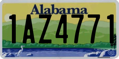 AL license plate 1AZ4771