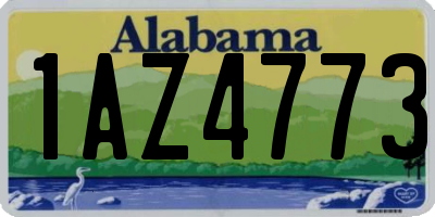 AL license plate 1AZ4773