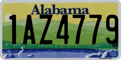 AL license plate 1AZ4779