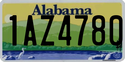 AL license plate 1AZ4780