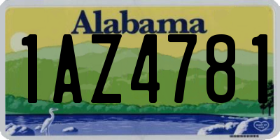 AL license plate 1AZ4781