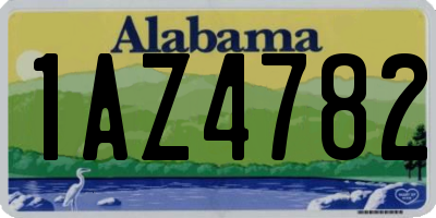 AL license plate 1AZ4782