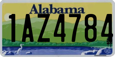 AL license plate 1AZ4784