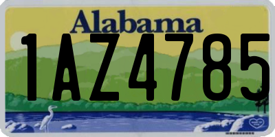 AL license plate 1AZ4785