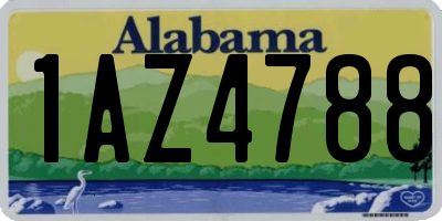 AL license plate 1AZ4788