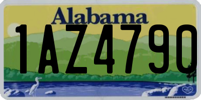 AL license plate 1AZ4790