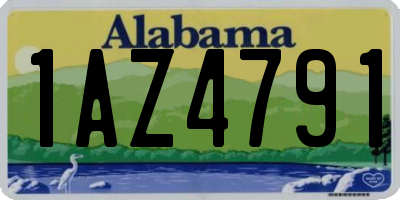 AL license plate 1AZ4791