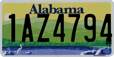 AL license plate 1AZ4794