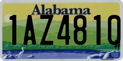 AL license plate 1AZ4810