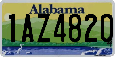 AL license plate 1AZ4820