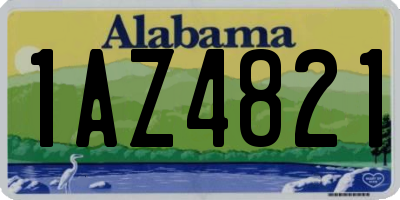 AL license plate 1AZ4821