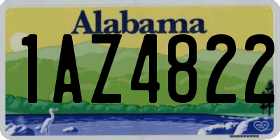 AL license plate 1AZ4822