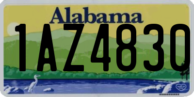 AL license plate 1AZ4830