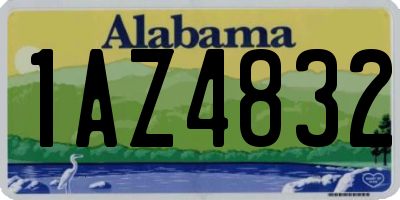 AL license plate 1AZ4832