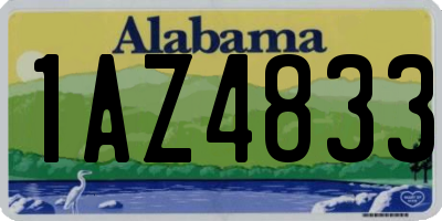 AL license plate 1AZ4833