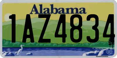 AL license plate 1AZ4834