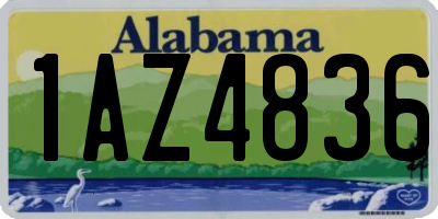 AL license plate 1AZ4836