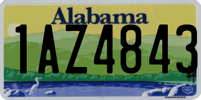 AL license plate 1AZ4843